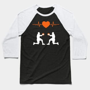 Funny Basketball Heartbeat Shirt For Basketball Player Baseball T-Shirt